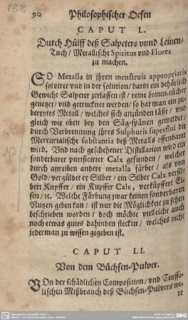 CAPUT LI. Von dem Büchsen-Pulver.