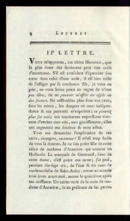 IIe Lettre.