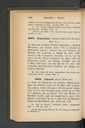 3687. Schwiessow (Johann Ludwig Carl Christian, Med. Dr.)