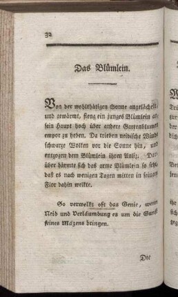 Das Blümlein.