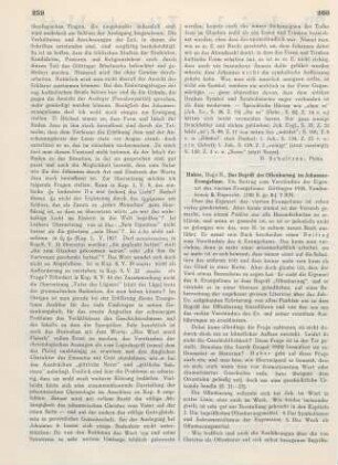 260-261 [Rezension] Huber, Hugo H., Der Begriff der Offenbarung im Johannes-Evangelium