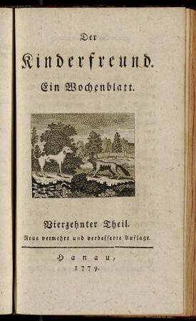 14: Der Kinderfreund : ein Wochenblatt