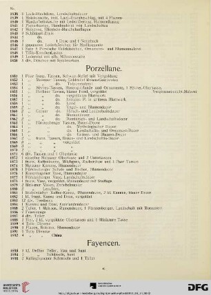 Porzellane (Nr. 1851-1892)