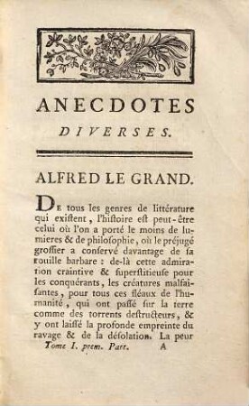 Délassements de l'homme sensible, ou anecdotes diverses, 1