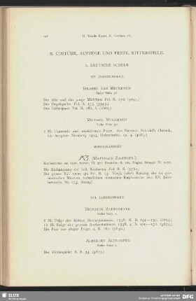 B. Costüme, Aufzüge und Feste, Ritterspiele