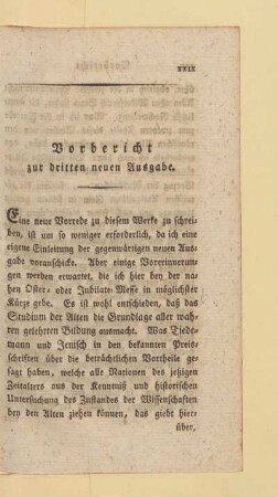 Vorbericht zur dritten neuen Ausgabe