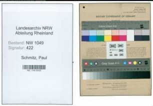 Entnazifizierung Paul Schmitz , geb. 25.07.1909 (Elektriker)
