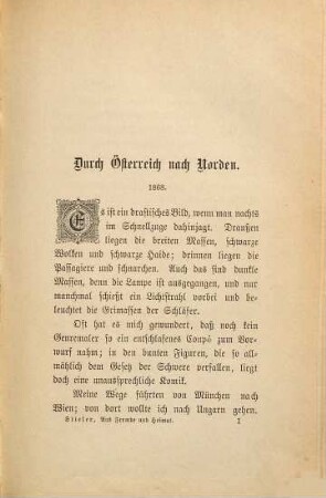 Aus Fremde und Heimat : Vermischte Aufsätze