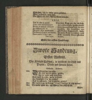 Zwote Handlung.