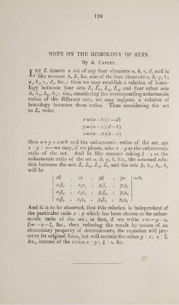 Note on the homology of sets.