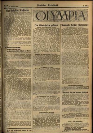 Zweite Ausgabe vom Mittwoch, den 05. Februar 1936.