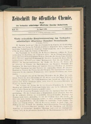 Heft XI. 15. Juni 1899.