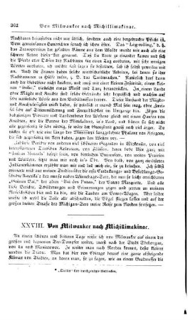 28. Von Milwaukee nach Michillimakinac.