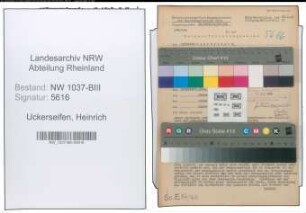 Entnazifizierung Heinrich Uckerseifen , geb. 04.04.1891 ()