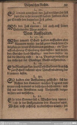 Vom Auffhalten