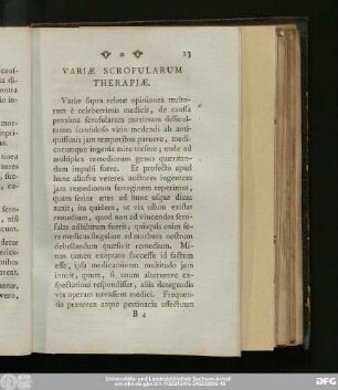 Variae Scrofularum Therapiae.
