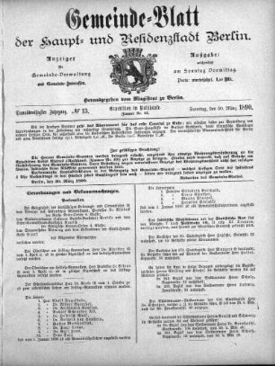1890,13: No. 13, 30. März 1890