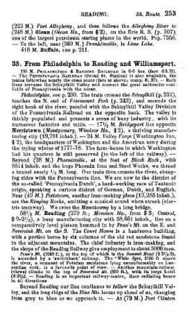 From Philadelphia to Reading and Williamsport