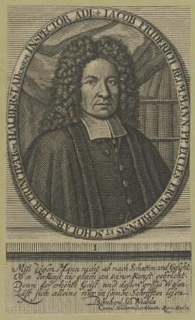 Bildnis des Jacob Friderich Reimmann