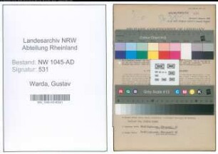 Entnazifizierung Gustav Warda , geb. 31.10.1900 (Arbeiter)