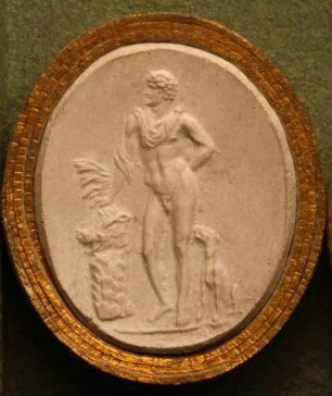 Stehender Meleager, sich auf den abgehauenen Kopf des Kalydonischen Ebers stützend (Daktyliothek, Zweites Historisches Tausend)