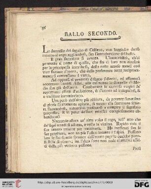 Ballo secondo