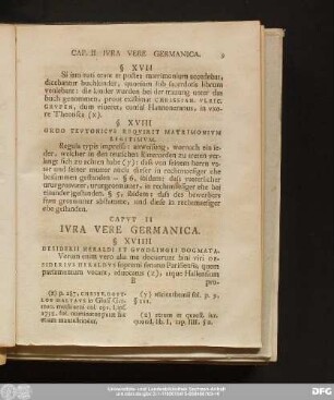 Caput II Iura Vere Germanica.