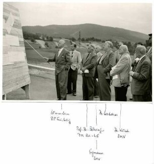 Bereisung durch den BMV Dr. Hans-Christoph Seebohm am 19.07.1956