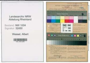 Entnazifizierung Albert Wessel , geb. 10.09.1892 (Schlosser)