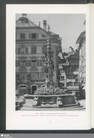 Luzern. Brunnen am Weinmarkt