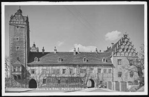 Strehla. Partie im Schlosshof
