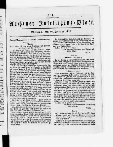 Titelseite einer Zeitung