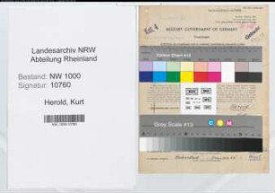 Entnazifizierung Kurt Herold, geb. 16.06.1904 (Verw.Angest.)