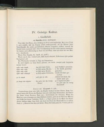 IV. Geistige Kultur.