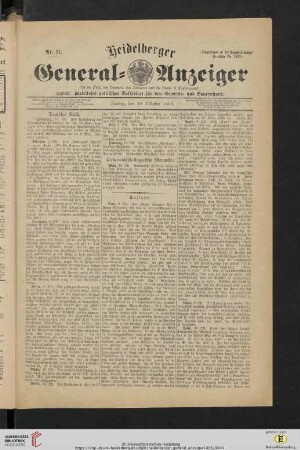 Nr. 11- Nr. 20 (12. Oktober - 23. Oktober)