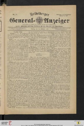 Nr. 11- Nr. 20 (12. Oktober - 23. Oktober)