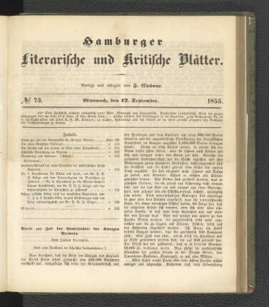 No. 73. 12. September 1855