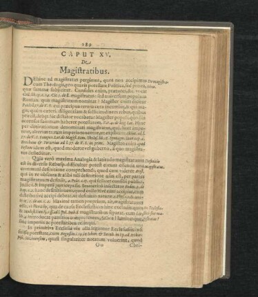 Caput XV. De Magistratibus.