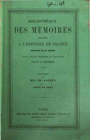 Bibliothèque des mémoires relatifs a l'histoire de France pendant le 18me siècle. 25