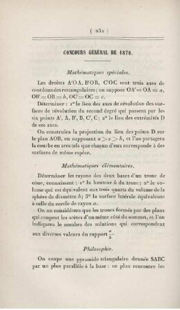 Concours général de 1878.