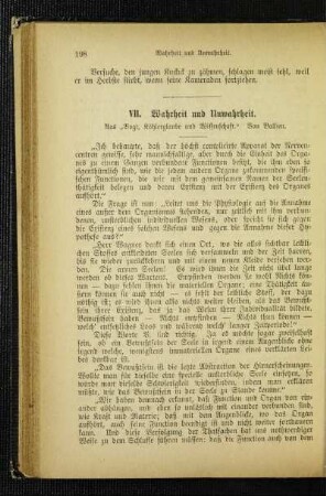 Wahrheit und Unwahrheit : aus "Vogt, Köhlerlgaube und Wissenschaft"