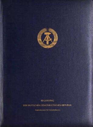 Verleihungsurkunde Promotionsrecht Dr.-Ing. an Fakultät für Technologie der Hochschule für Maschinenbau Karl-Marx-Stadt