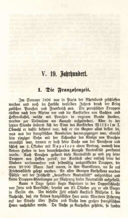 1. Die Franzosenzeit.