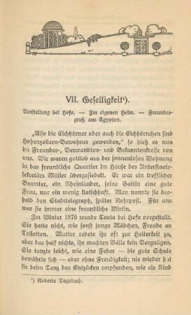 VII. Geselligkeit