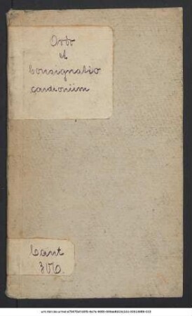 Ordo Et Consignatio Cantionum Atque precum ante & post operas ordinarias cuiusque Classis in Schola Halensi: Ut & Cantionum Funebrium Choralium ac Figuralium
