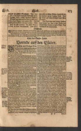 Vorrede auff den Psalter