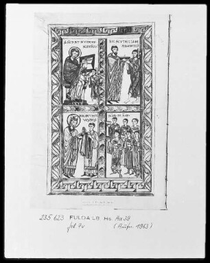 Gregorius Magnus, Registrum epistularum et Regula Pastoralis — Szenen aus dem Leben des heiligen Gregor, Folio 7verso