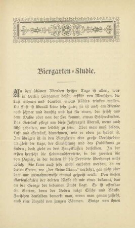 Biergarten-Studie