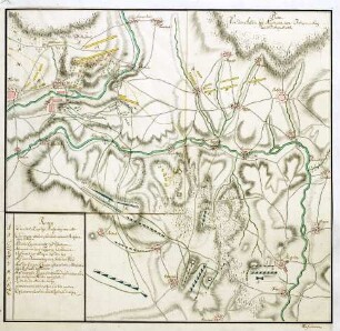 WHK 26 Deutscher Siebenjähriger Krieg 1756-1763: Plan des Gefechts am Johannisberg bei Nauheim, 30. August 1762