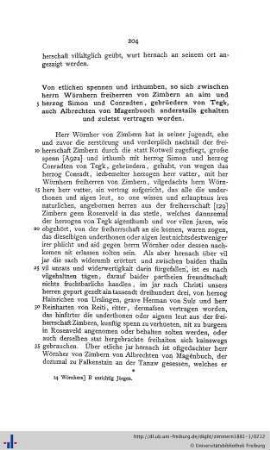 Von etlichen spennen ... zwischen herrn Wörnhern freiherren von Zimbern an aim und ... gebrüedern von Tegk ... gehalten und zuletst vertragen worden.